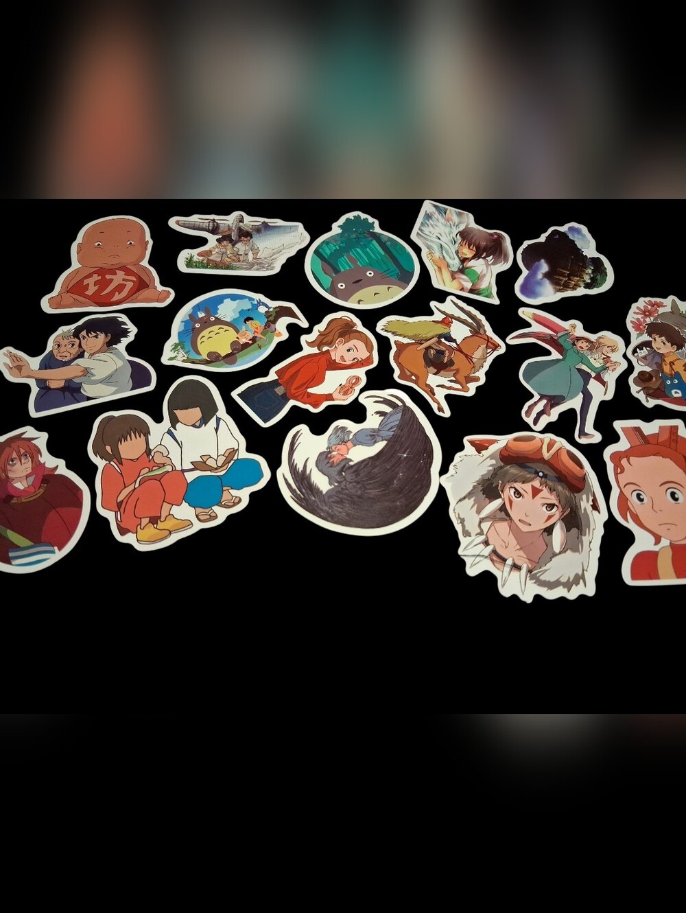 Studio Ghibli-Inspired Assorted Character Stickers - Multi-Color